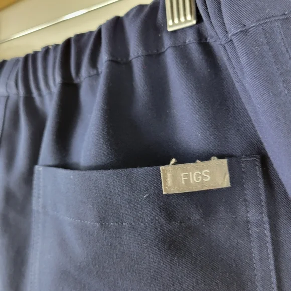Figs Technical Collection Pull On Tie Waist Straight Leg Scrub Pants Tall - Picture 8 of 11